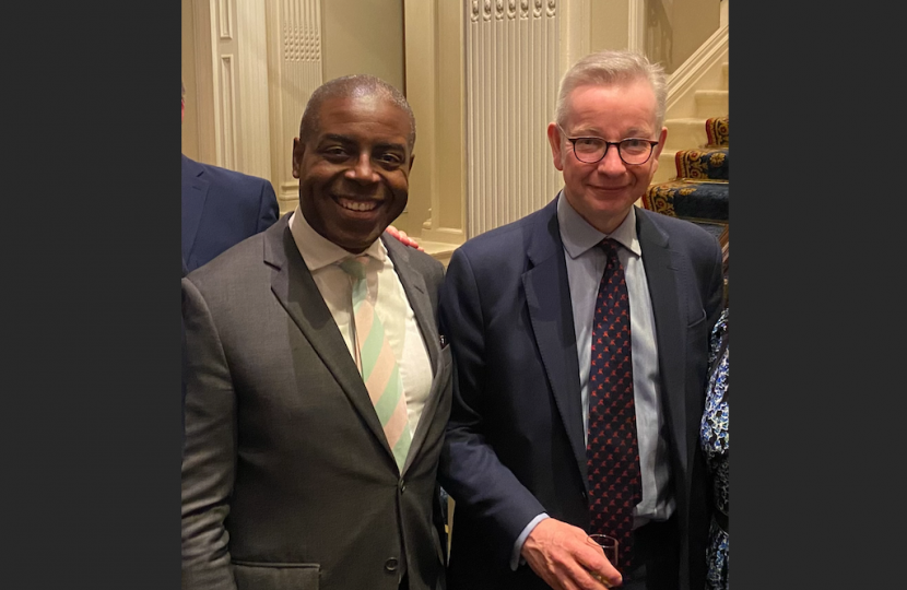 Sidney Yankson and Michael Gove