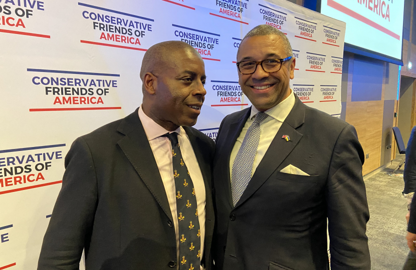 Sidney Yankson and James Cleverly