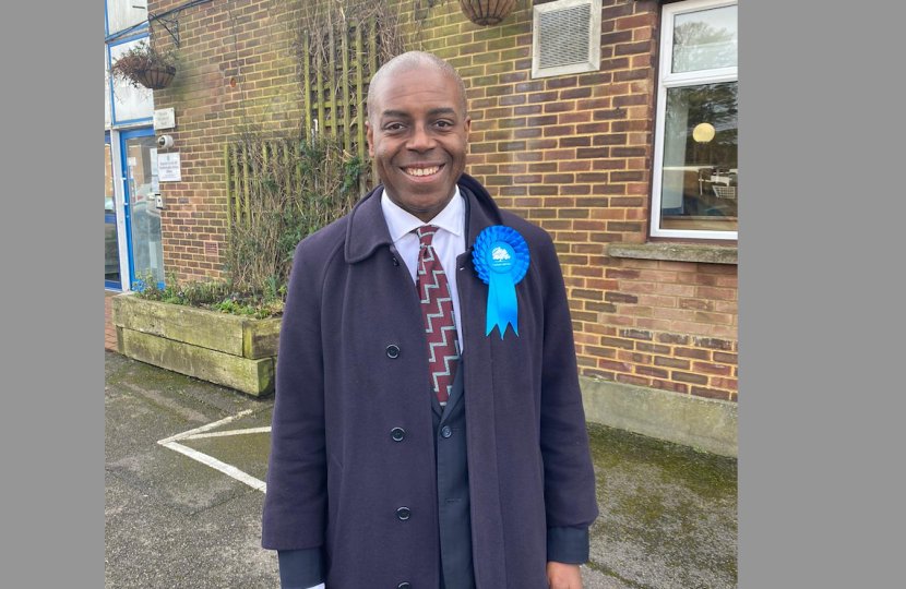 Sidney Yankson supporting Matt Jones on St. Mary Street, Bargate Ward