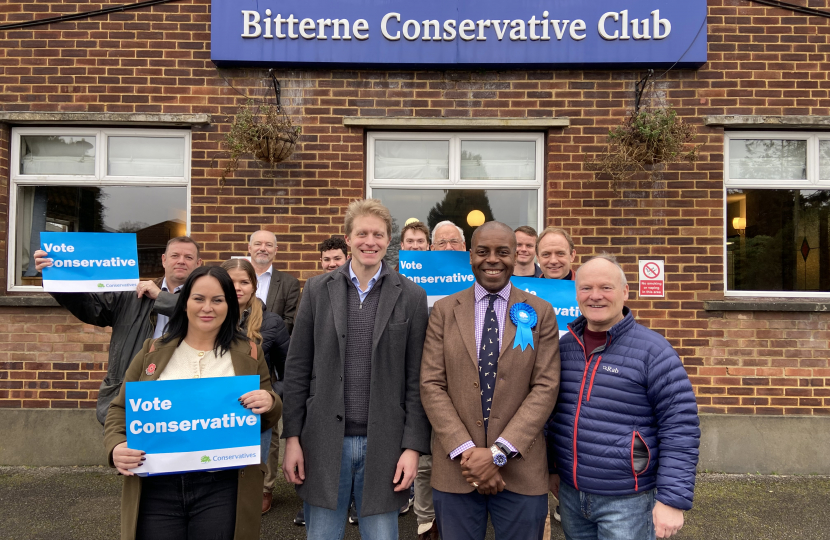 Sidney Yankson listening to residents on Manor Farm Road with Royston Smith MP and Ben Spencer 