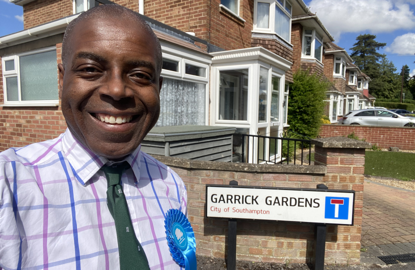 Sidney Yankson listening to residents about the local NHS provision