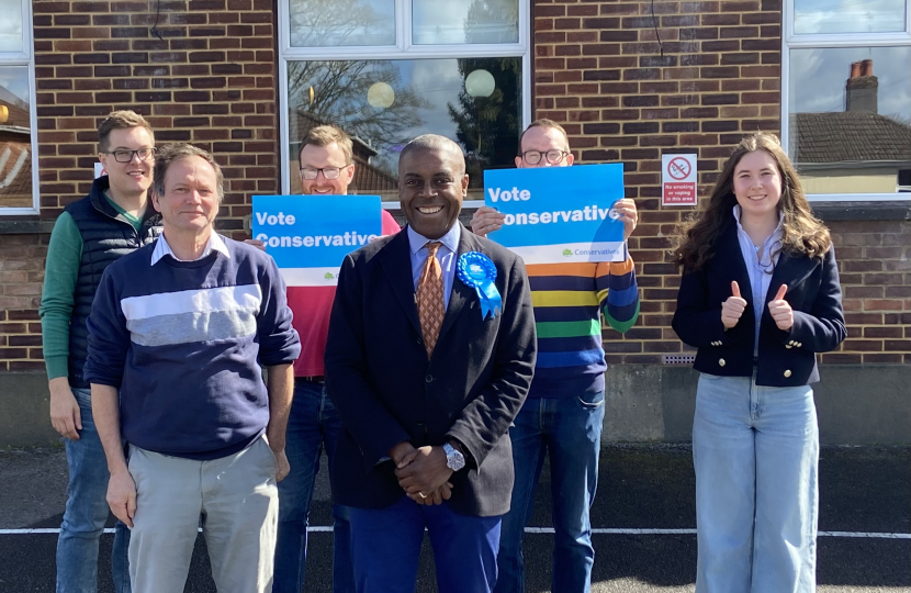 Sidney Yankson meeting local activists and council candidates at the Bitterne Conservative Club before listening to residents in Sholing and Peartree regarding the NHS