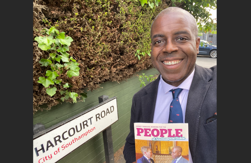 Sidney Yankson canvassing in Harcourt Road