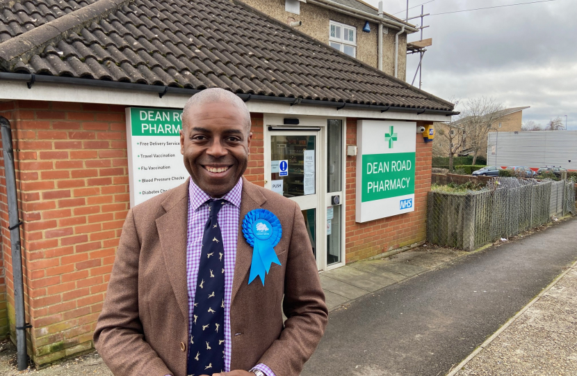 Sidney Yankson welcomes launch of Pharmacy First services at Dean Road, Southampton Itchen