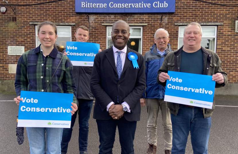 Sidney Yankson canvassing with Itchen chairman, councillor candidate and activists in Harefield