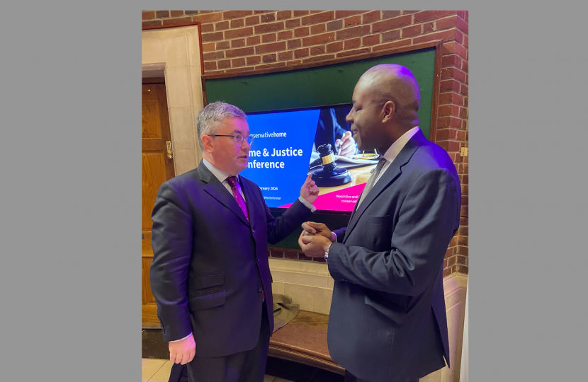 Sidney Yankson discusses how to tackle crime in Southampton Itchen with Sir Robert Buckland