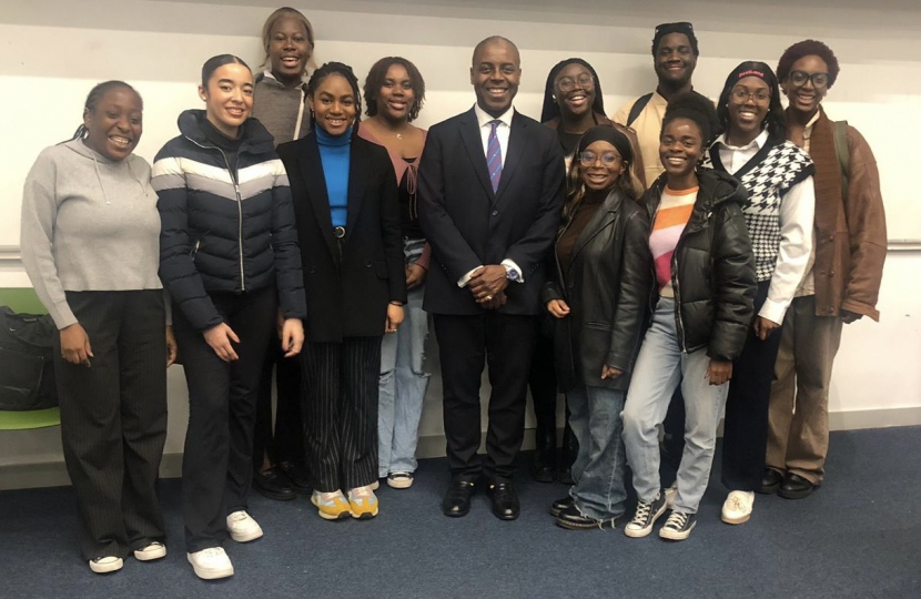 Sidney Yankson listening to students at the University of Southampton