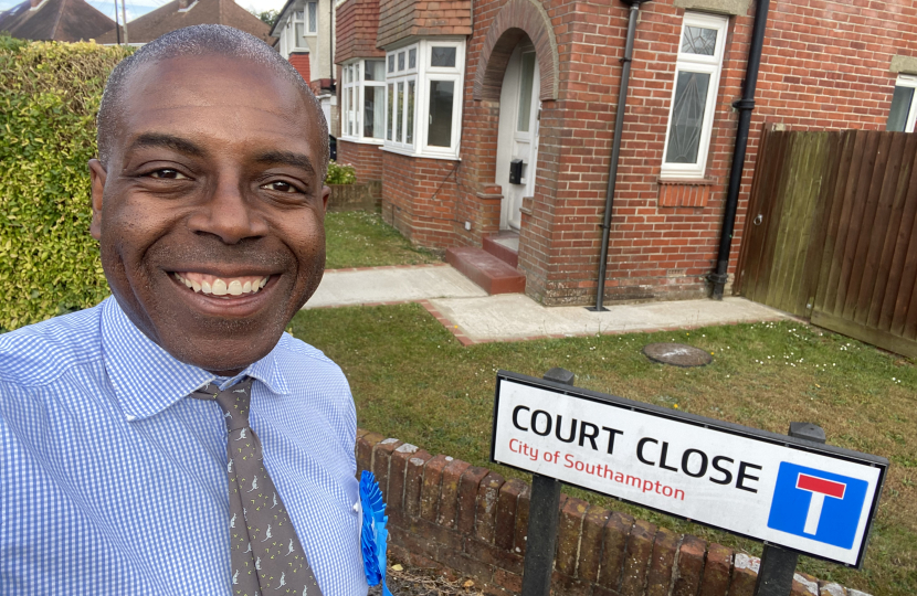 Sidney Yankson listening to residents about the Labour run council wasting council tax money