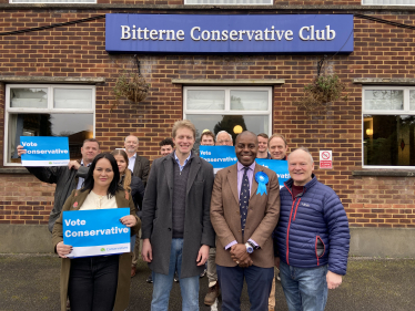 Sidney Yankson listening to residents on Manor Farm Road with Royston Smith MP and Ben Spencer 