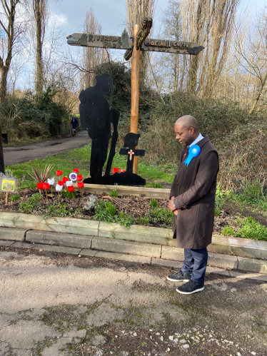 Sidney Yankson remembers the fallen. Served our country. Serving Southampton. Serving you.