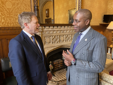 Sidney Yankson meets Secretary of State for Defence - Rt. Hon. Grant Shapps MP