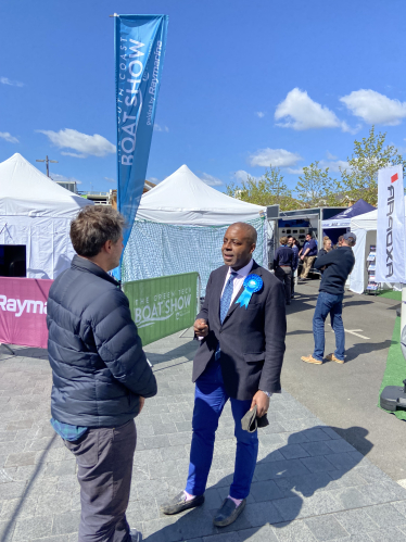 Sidney Yankson visits South Coast and Green Tech Boat Show to listen to businesses -  20 Apr 2024