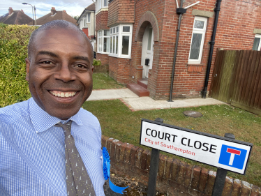 Sidney Yankson listening to residents about the Labour run council wasting council tax money